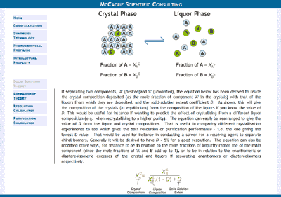 screenshot of solid-solution theory page